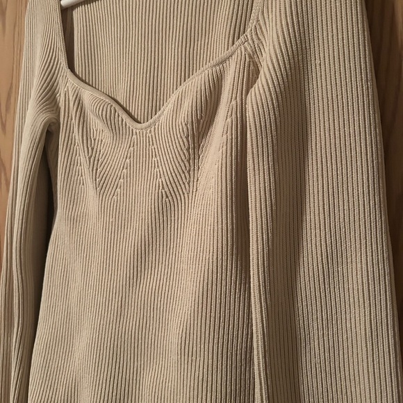 H&M Cream Ribbed Knit Top - Picture 8 of 9